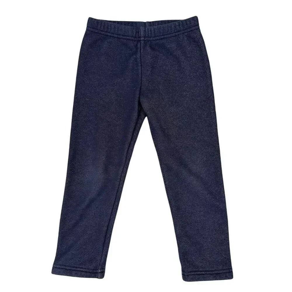 GAP Kids Sherpa-Lined Leggings Denim 3T